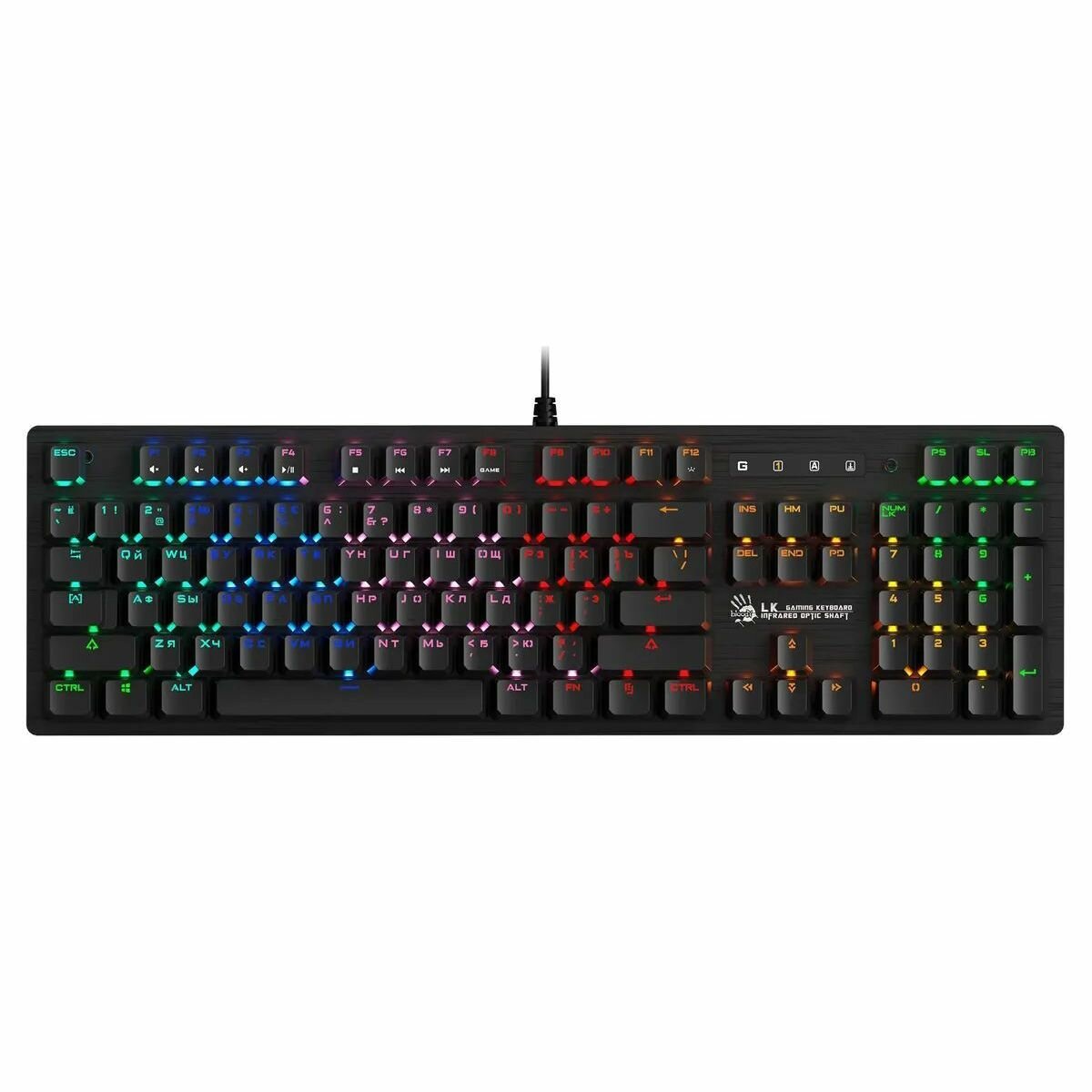 Игровая клавиатура A4Tech Bloody B820R Blue S Black