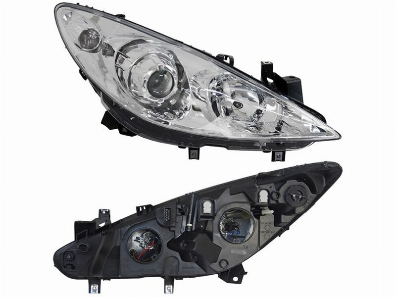Фара правая для Пежо 307 2005-2008 год выпуска (Peugeot 307) SAT ST-550-1137R-LD-EM