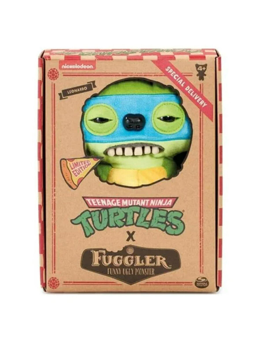 Мягкая игрушка Spin Master Fuggler Funny Ugly Monster Teenage Mutant Ninja Turtles Leonardo/черепашки ниндзя Леонардо