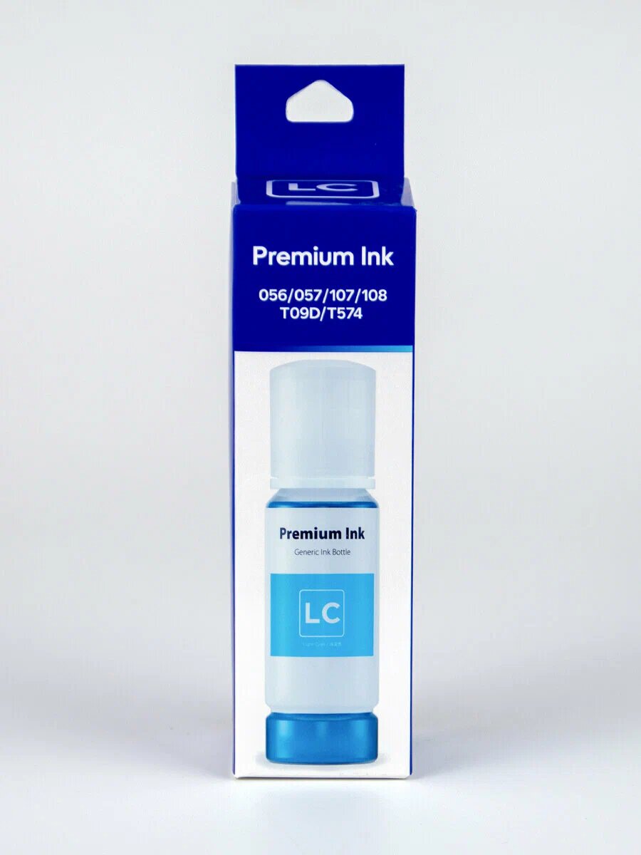 Чернила Premium ink 056/057/107/108/t09d/t574 Ecotank, для Epson, для струйных принтеров, флаконы key lock, 6 цветов — фото 1