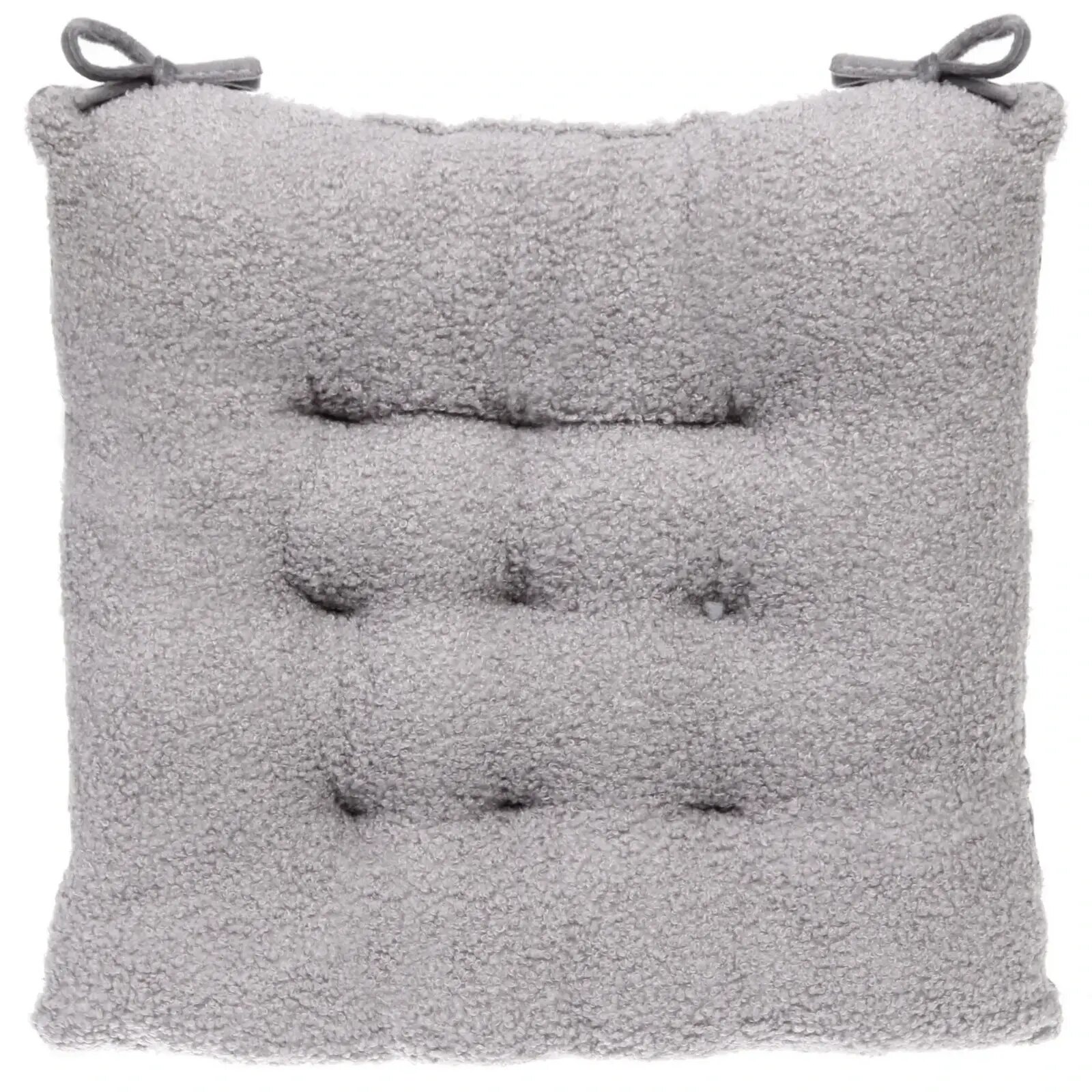 Сидушка мягкая «SOFT» 40х40 см для стула серый цвет полиэстер синтепон