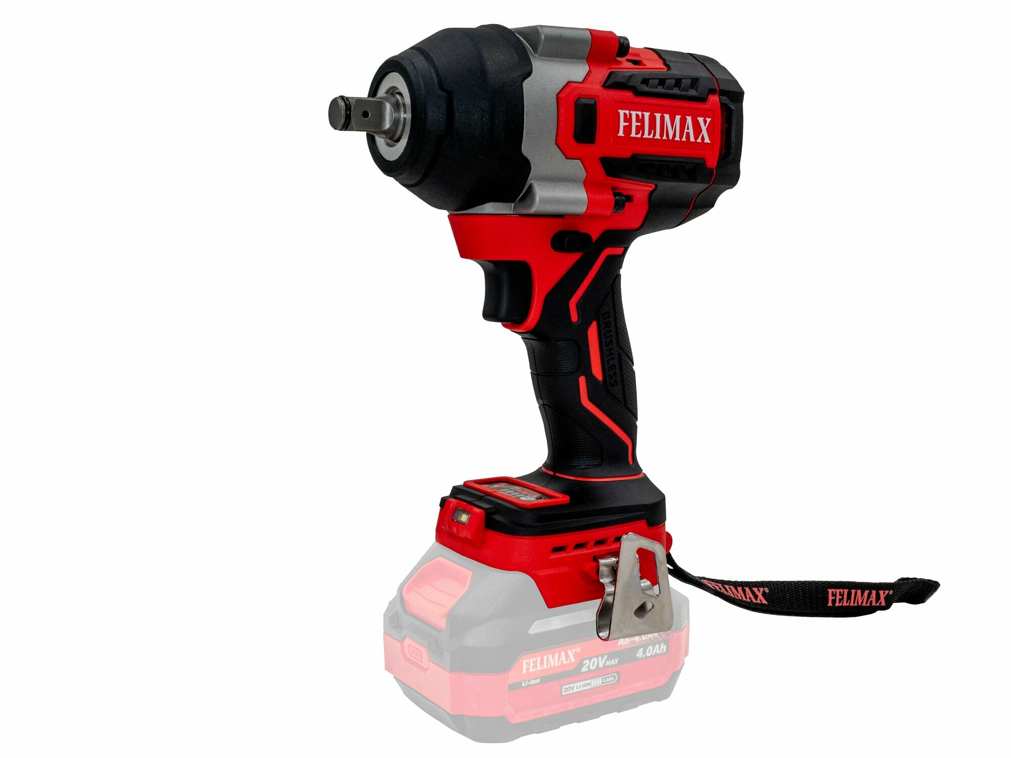 Гайковерт аккумуляторный ударный Felimax 850нм ГАУ-850/20В (без аккум. и ЗУ)