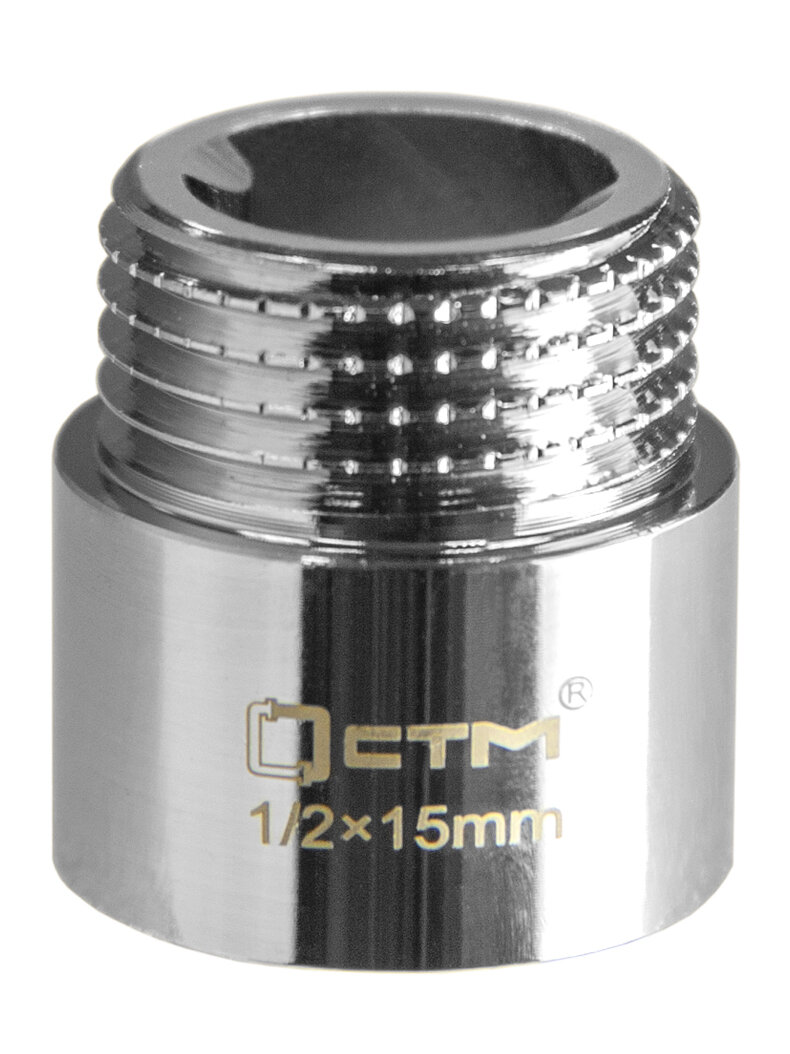 Удлинитель для воды CTM CREMF015, латунь, 1/2", с хромированным покрытием — фото 1