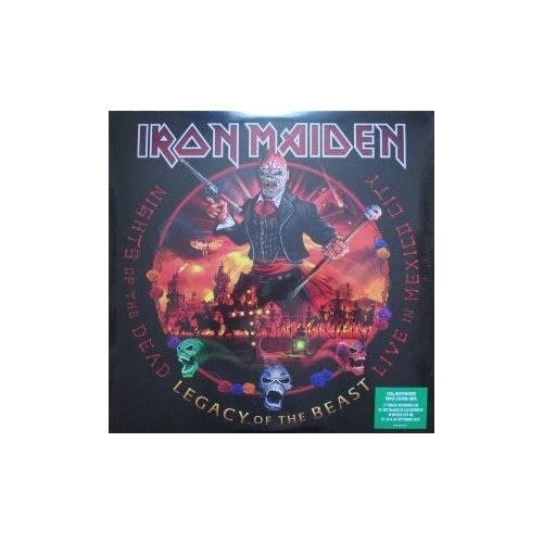 виниловая пластинка parlophone iron maiden – nights of the dead legacy of the beast live in mexico city 3lp Виниловые пластинки, Parlophone, IRON MAIDEN - Nights Of The Dead - Legacy Of The Beast, Live In Mexico City (3LP)