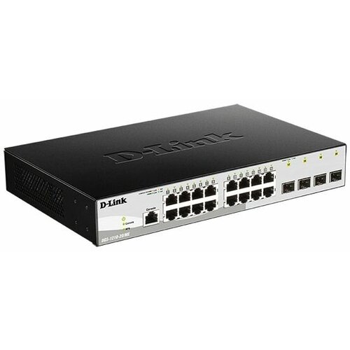 Коммутатор D-Link DGS-1210-20/ME, управляемый, количество портов: 16x1 Гбит/с (DGS-1210-20/ME/B1A)