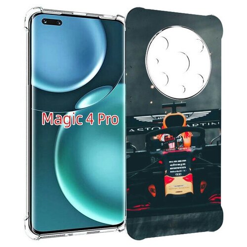 Чехол MyPads формула 1 астон мартин для Honor Magic4 Pro / Magic4 Ultimate задняя-панель-накладка-бампер