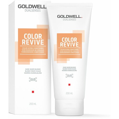 Goldwell Dualsenses Color Revive Conditioner Warm Dark Blond - Тонирующий кондиционер оттенок Темный Золотой блонд 200мл