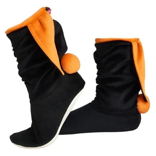 фото Тапочки bearwear размер 40-41, черный/оранжевый