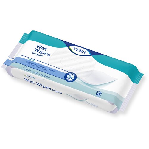 Тена Wet Wipes Original полотенца влажные х48