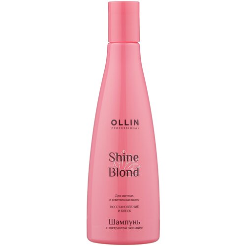 OLLIN Professional шампунь Shine Blond восстановление и блеск для светлых и осветленных волос с экстрактом эхинацеи, 300 мл