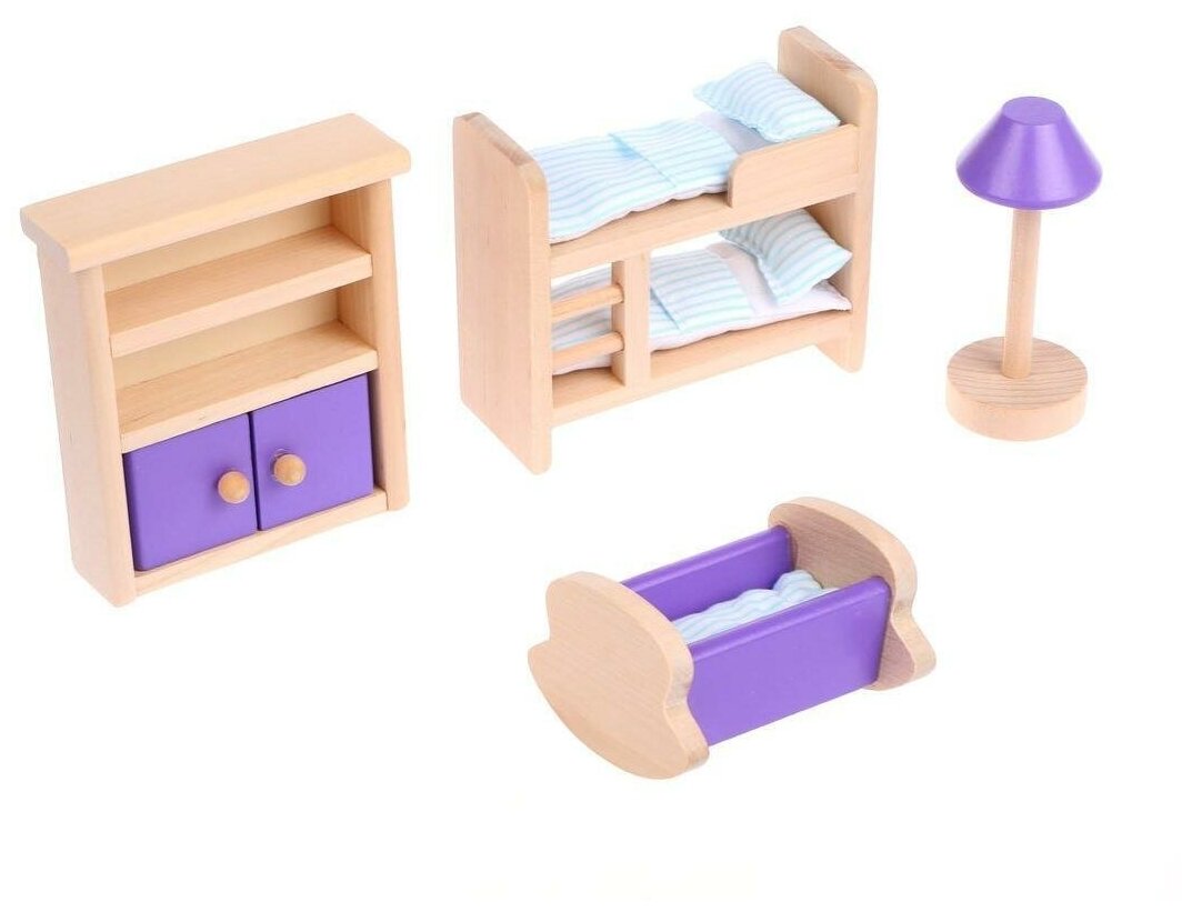 Набор деревянной мебели Детская, 9 предметов, Shantou Gepay, арт.TNWX-6201