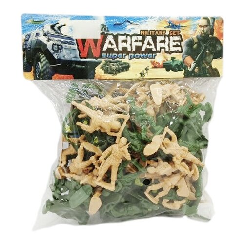 Набор фигурок Junfa toys Warfare 1395, 60 шт., мультиколор junfa солдатики пластмассовые в пакете 96 шт