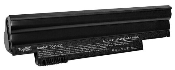 Аккумулятор TopON для ноутбуков Topon Acer Aspire One D255, D260, 522, LT25 Series. 11.1V 4400mAh 49Wh. PN: AL10A31, NAV70.