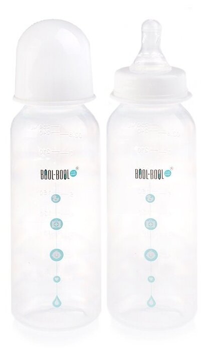 Бутылочка для кормления Bool-Bool Baby Simple Med, классика, 250 мл (КК1050)