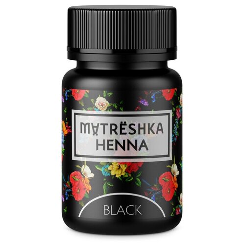 Matreshka Хна для бровей 30 капсул x 0.2 г, black, 6 мл, 6 г