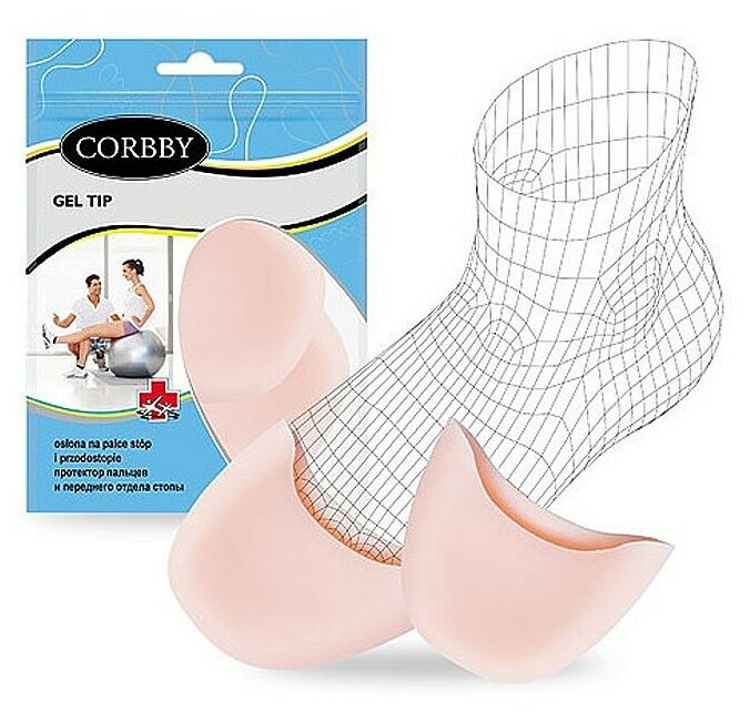 Протектор пальцев и переднего отдела стопы GEL TIP CORBBY.