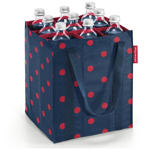 фото Сумка-органайзер для бутылок bottlebag mixed dots red reisenthel