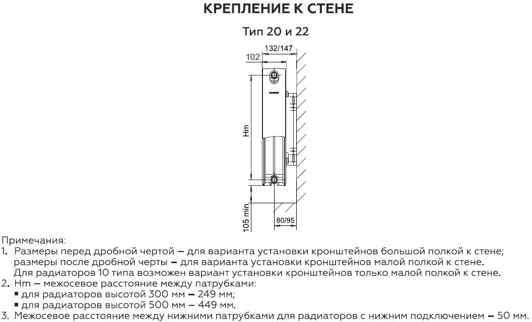 Металлический радиатор отопления Rommer Compact 22 500x1200 мм (боковое подключение трубы) - фото №19