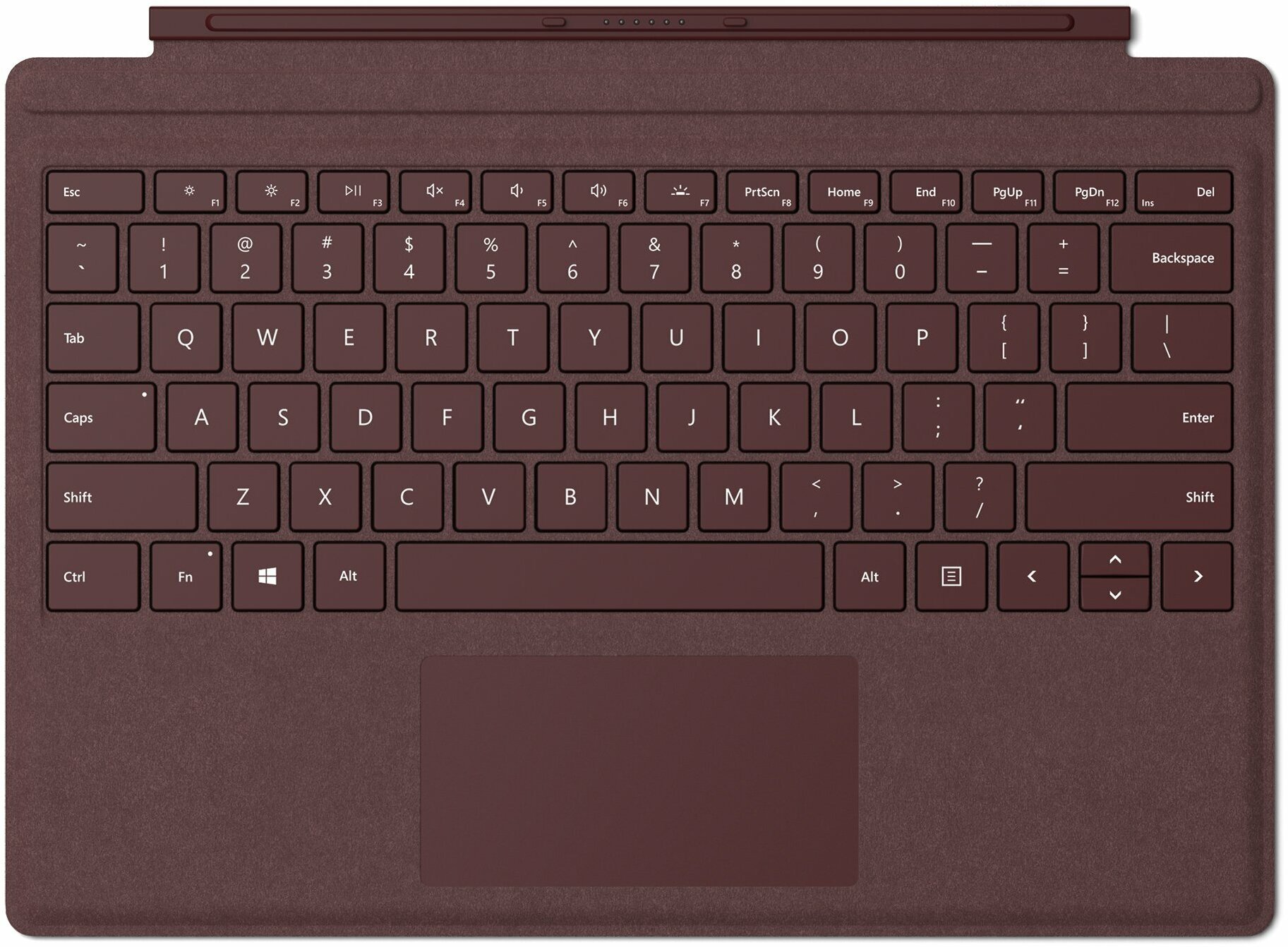 Клавиатура Microsoft Surface Go Signature Type Cover материал Alcantara (Burgundy)