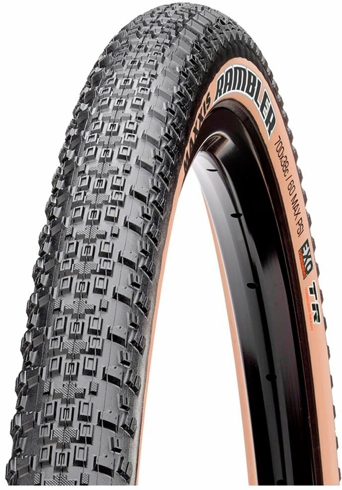 Покрышка Maxxis Rambler Tanwall 2021 700x38C TPI60 Foldable Dual/EXO/TR