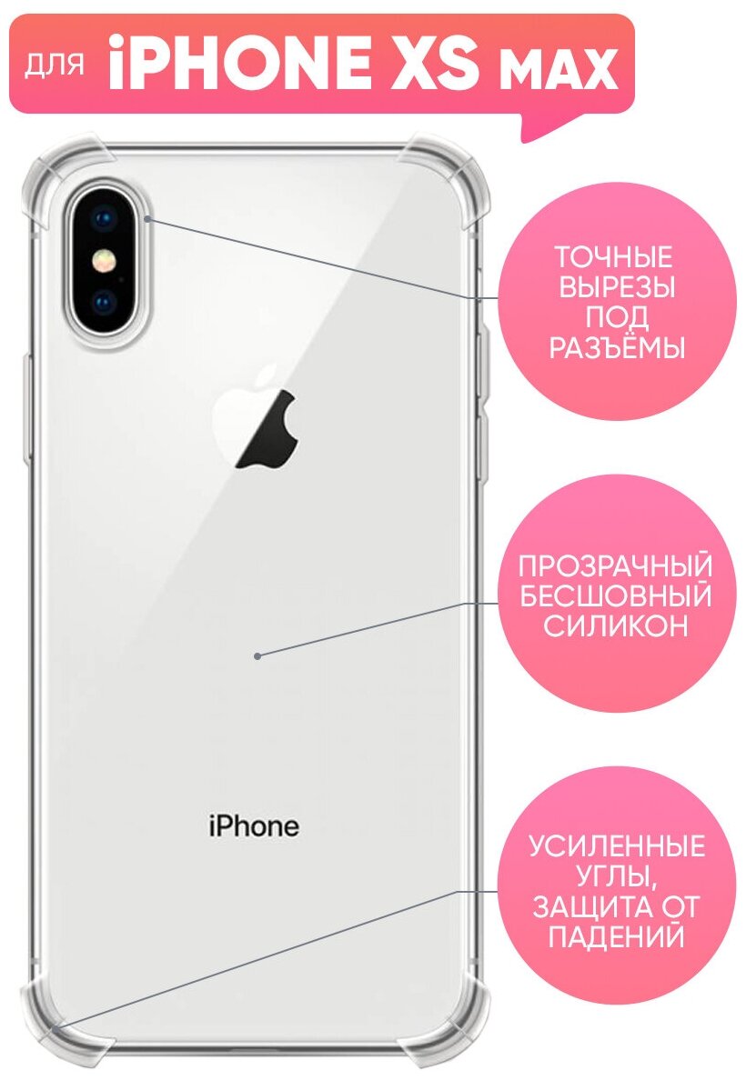 Чехол (накладка) Vixion силиконовый для iPhone / айфон XS Max с усиленными углами