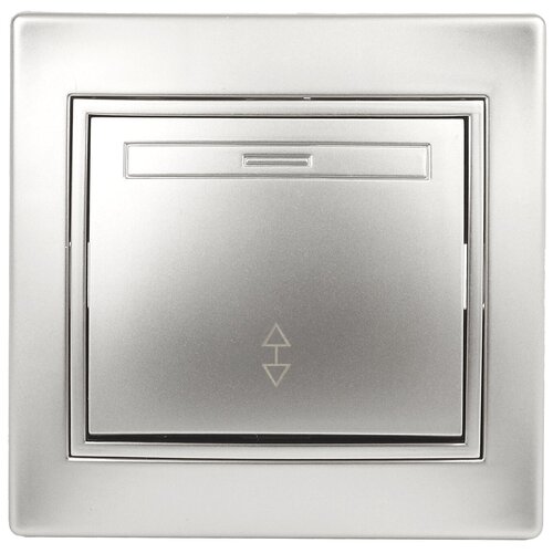 Переключатель Intro Plano 1-103-01 одноклавишный 10А-250В, IP20, СУ, белый Б0053742