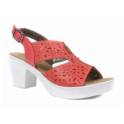 фото Босоножки rieker, размер 41, красный