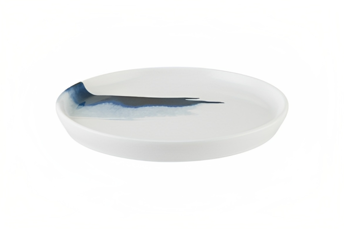 Набор тарелок 2 штуки Blue Wave, диаметр 22 см, фарфор, цвет белый, синий