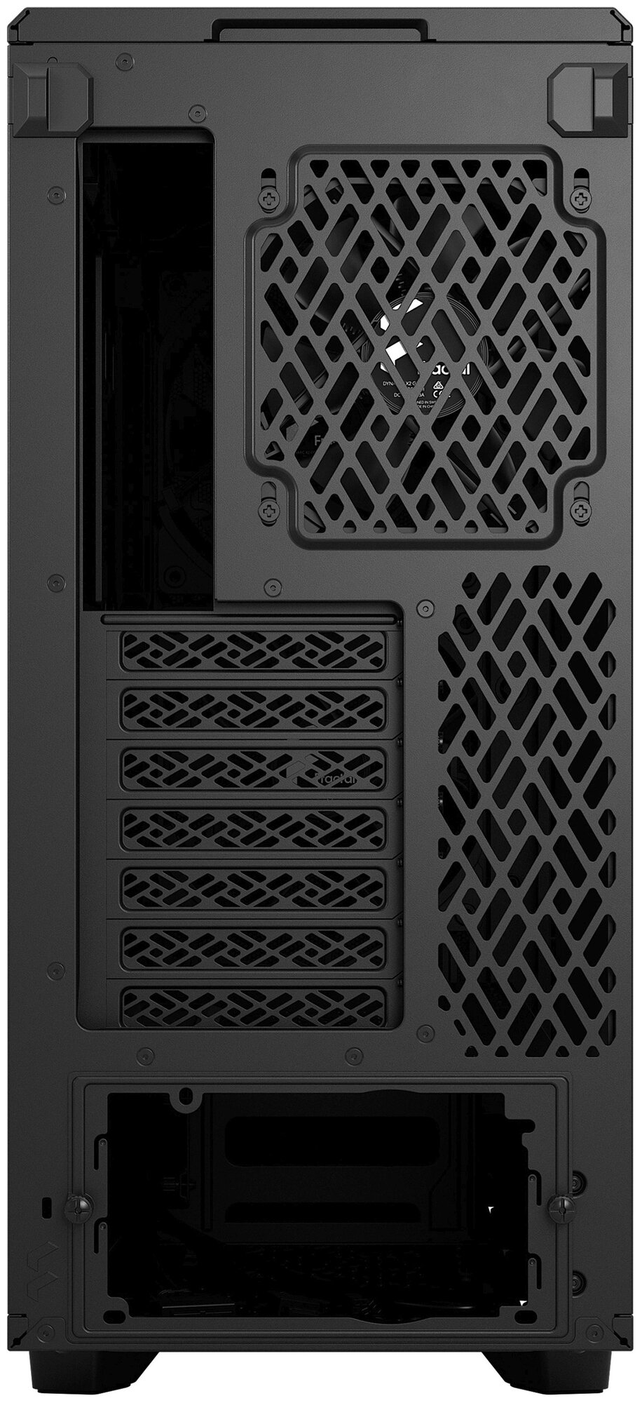 Корпус ATX Fractal Design FD-C-MES2C-02 черный, без БП, стенка из закаленного стекла, USB Type-C, 2*USB 3.0, audio - фото №5