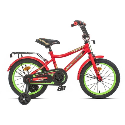 Детский велосипед MaxxPro - Onix 16 (2021) Красный / Зеленый (ONIX-N16-3)