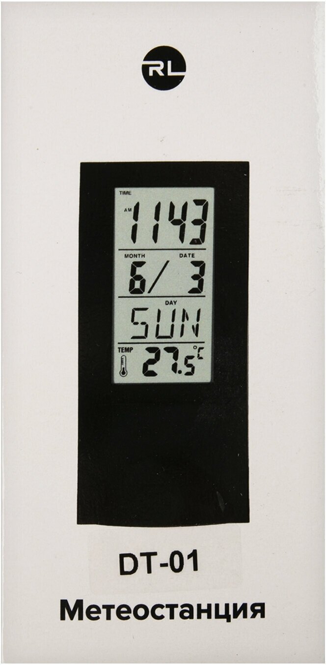 Термометр-метеостанция электронный цифровой DT-01, Red Line - фотография № 4