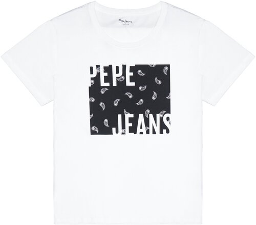 Футболка Pepe Jeans, хлопок, размер XL, белый