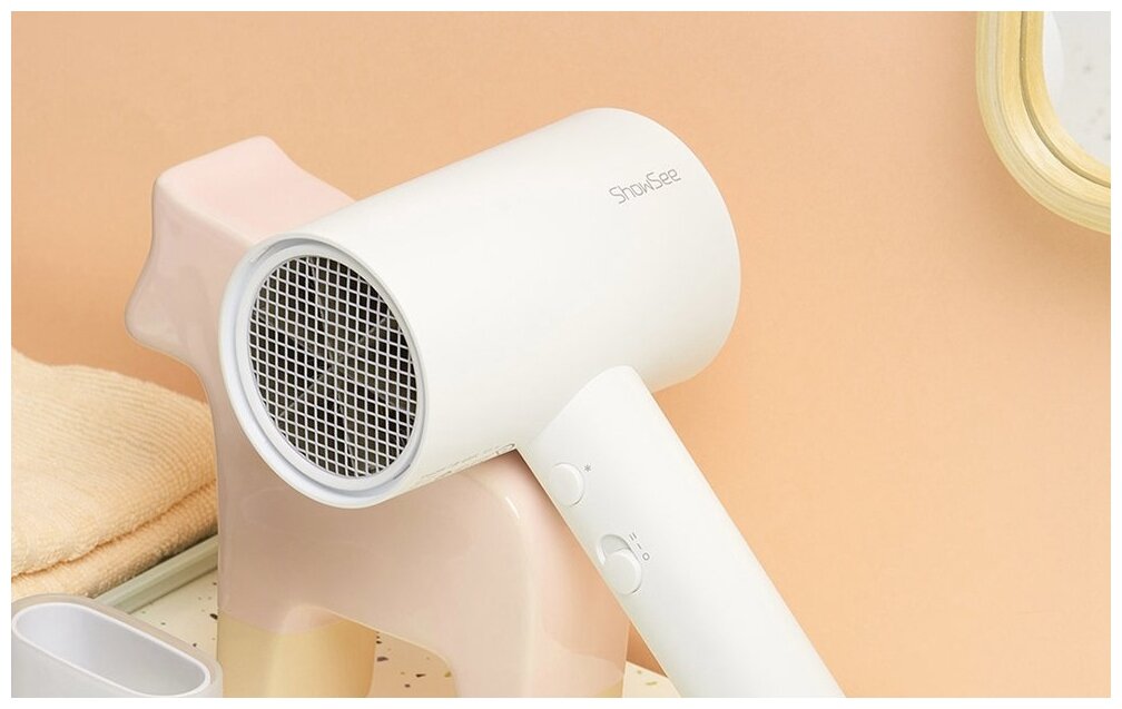 Фен Xiaomi ShowSee Hair Dryer A1, белый - фотография № 5