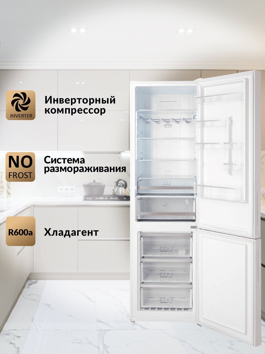 Двухкамерный холодильник Hiberg - фото №4