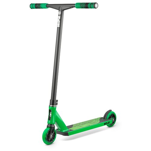 фото Самокат hipe-h12 черный/зеленый 2021