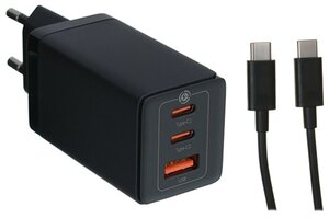 Зарядное устройство Baseus GaN5 Pro Quick Charger USB - 2xUSB-C 65W + cable USB Type-C CCGAN65E5 / CCGP120201