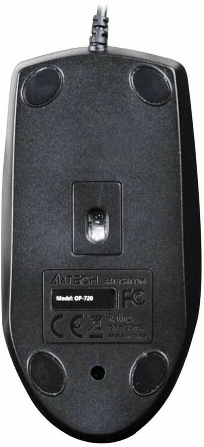 Мышь A4Tech OP-720, черный USB - фотография № 8
