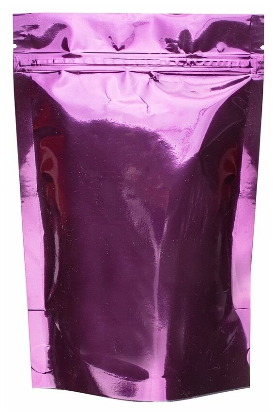 Пакет Дой-Пак 135*200(+40)мм, Металл/PET/бопп (фиолетовый)7658С, 50 шт. - фотография № 1