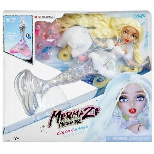 фото Кукла-русалка mermaze mermaidz winter gwen зимняя коллекция! mga entertainment