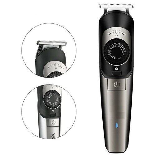 Триммер триммер для бороды и усов триммер аккумуляторный стрижка бороды тонкая настройка головки резака нержавеющая сталь USB зарядка 130000₽