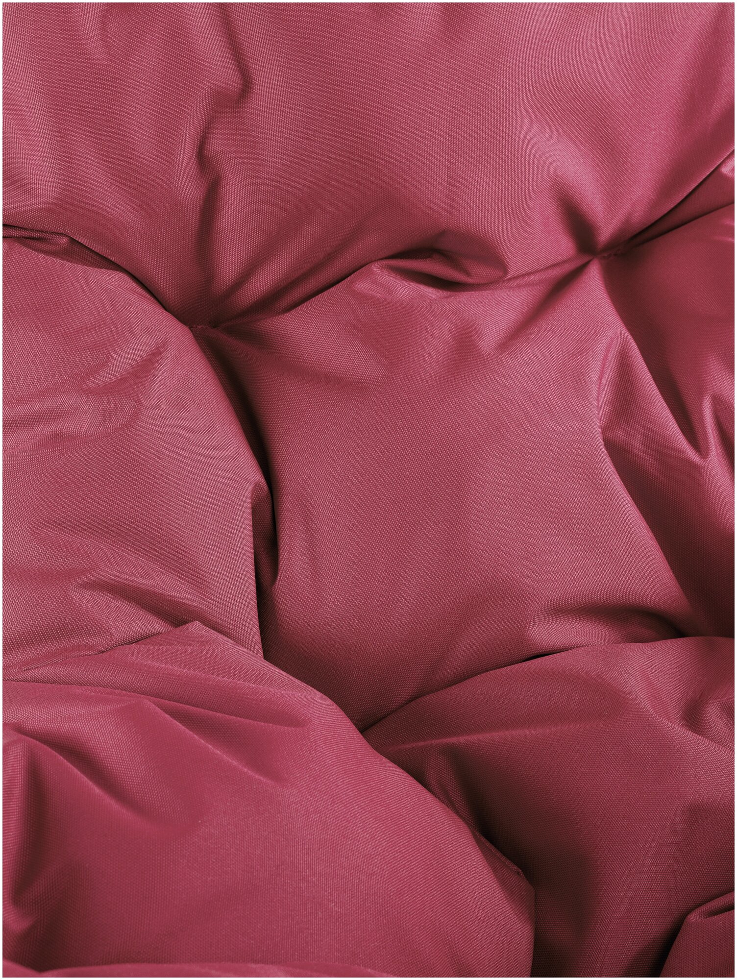 Кресло m-group папасан серое, бордовая подушка - фотография № 7