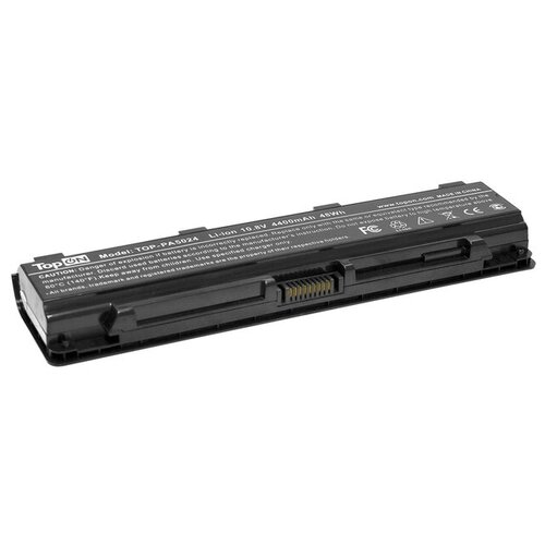 фото Аккумулятор для ноутбука toshiba satellite c850-d1r 10.8v 4400mah li-ion чёрный topon