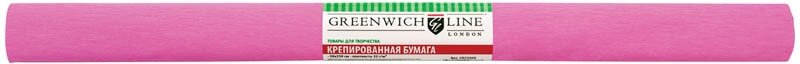 Бумага крепированная 50*250 см 32 г/м2 розовая в рулоне 1 шт