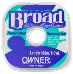 Монофильная леска OWNER Broad 56013 d=0.24 мм, 100 м, 5 кг, светло-зеленый