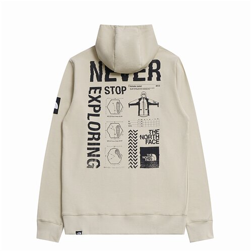 фото Толстовка the north face galahm graphic hoodie gravel / l