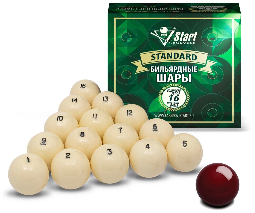 Шары для бильярда Start Billiards Standard 68 мм