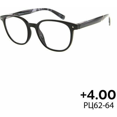 Очки для зрения +4.0 KC-17036 (пластик) черный / очки для чтения +4.00