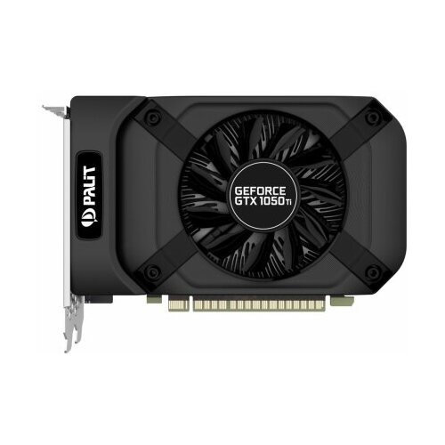 Видеокарта 4096Mb PCI-E GeForce GTX1050Ti Palit (128bit, GDDR5, DP, DVI, HDMI) NE5105T018G1-1070F видеокарта palit geforce gtx 1650 4096mb gp oc 4g ne61650s1bg1 1175a dp hdmi ret