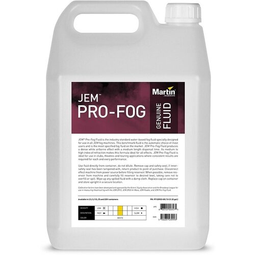 Жидкость для генераторов дыма MARTIN JEM Pro-Fog 5L