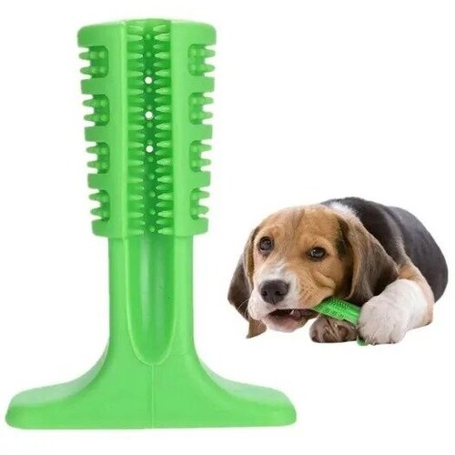 Игрушка жевательная (зубная щетка) для собак Щетка для чистки зубов, 7x10x3 см